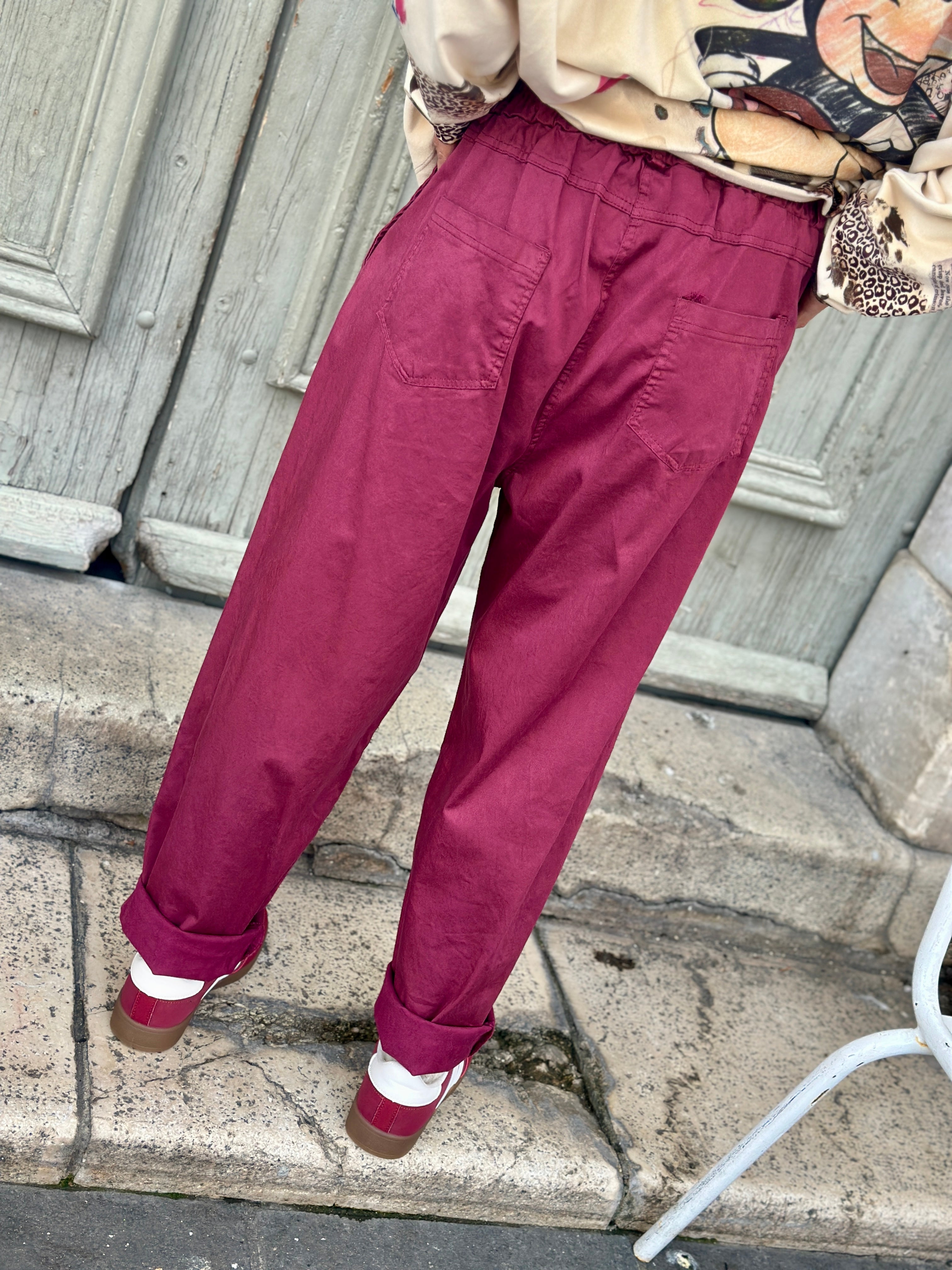 Pantalon bordeaux ALEXIA