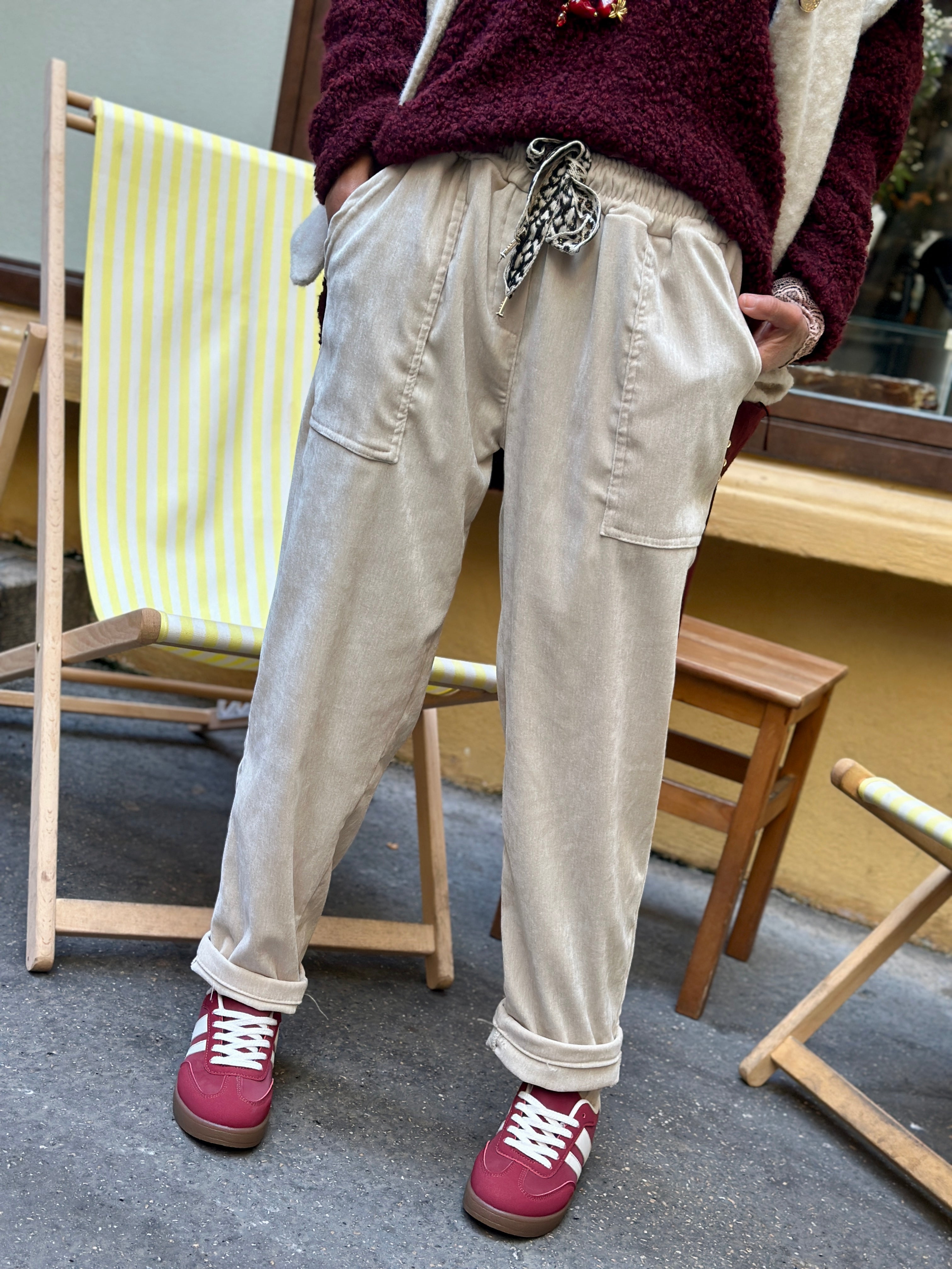 Pantalon beige GULIO