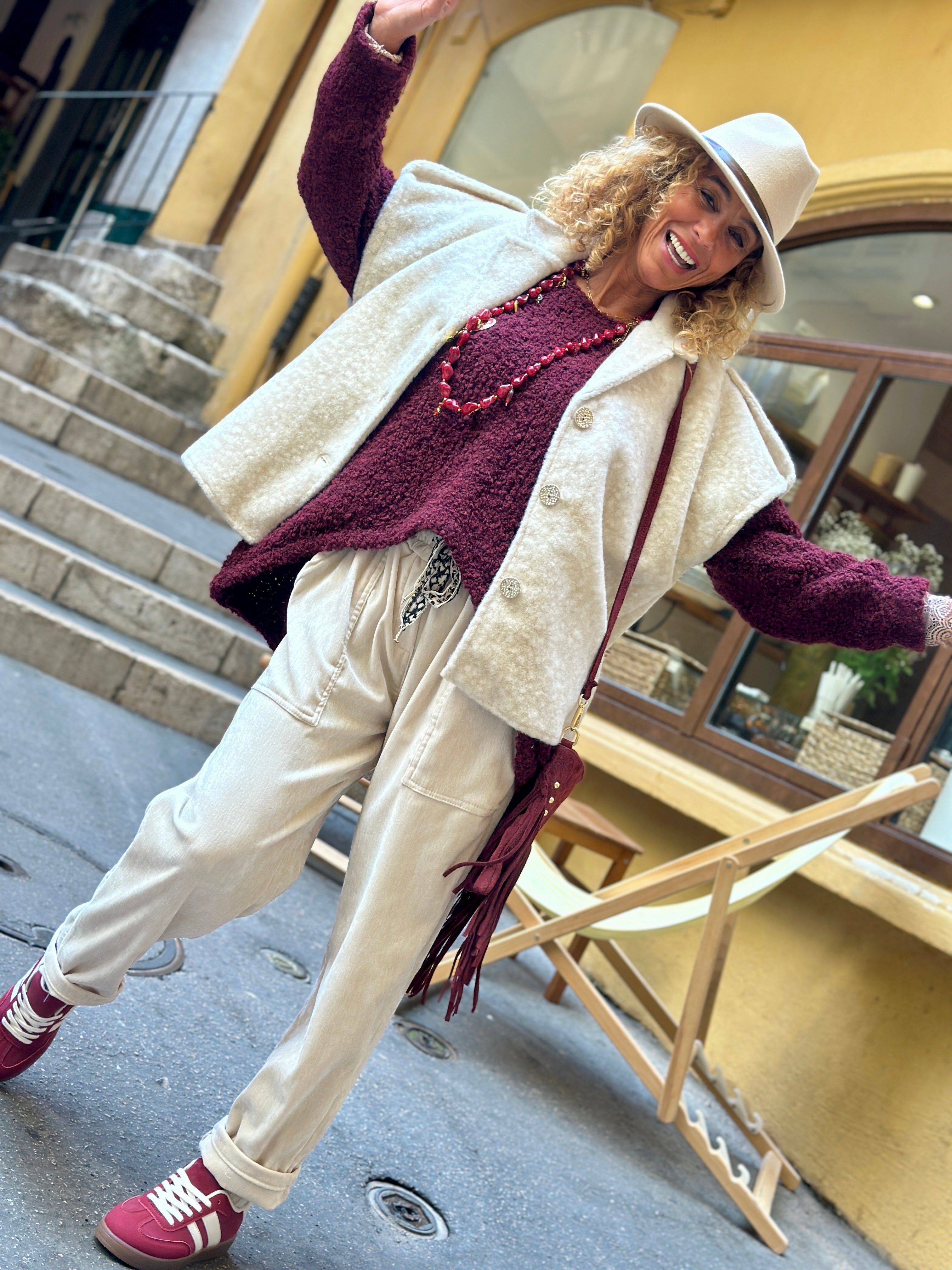 Pantalon beige GULIO