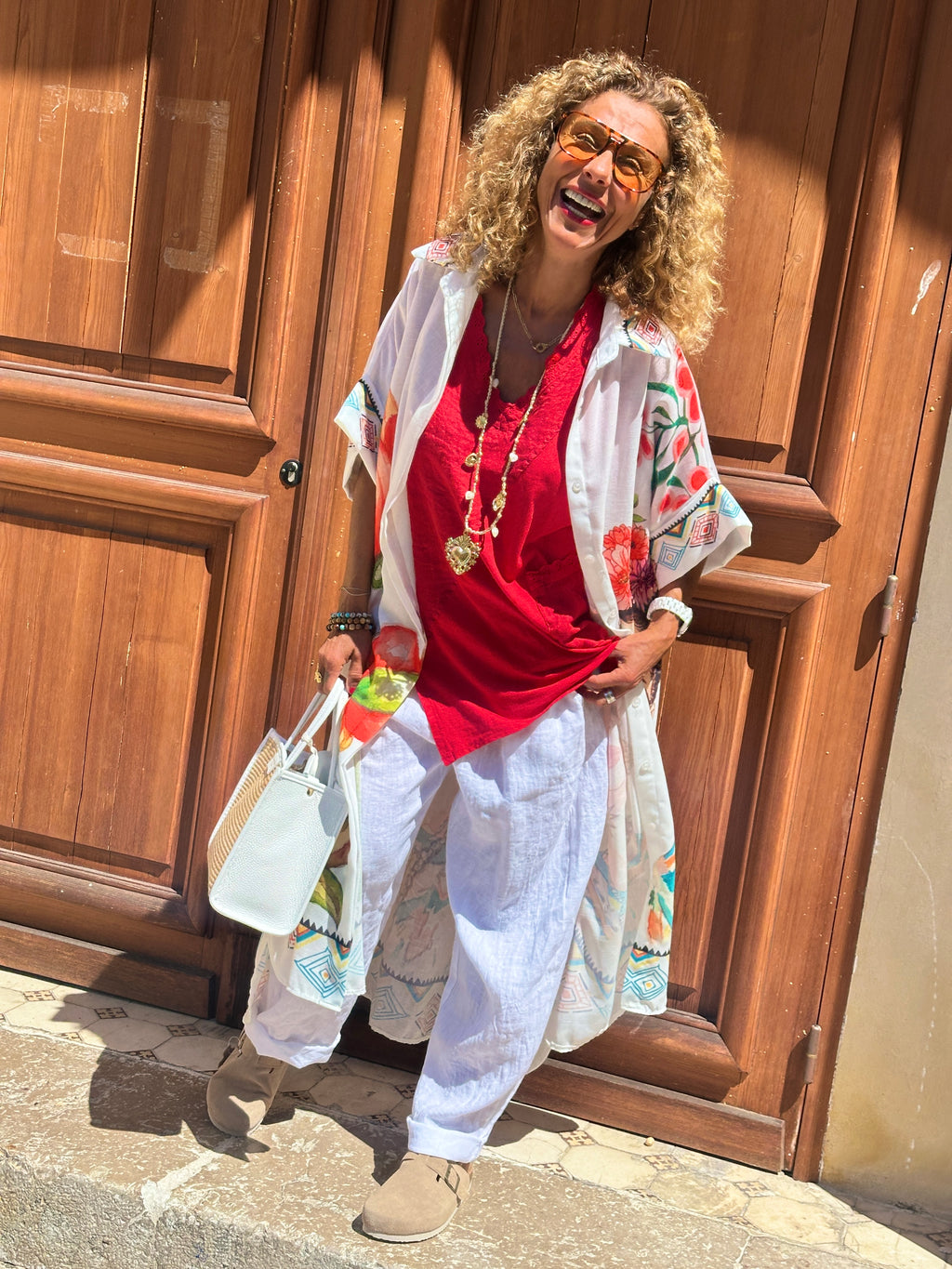 Robe blanche FRIDA FLEURS