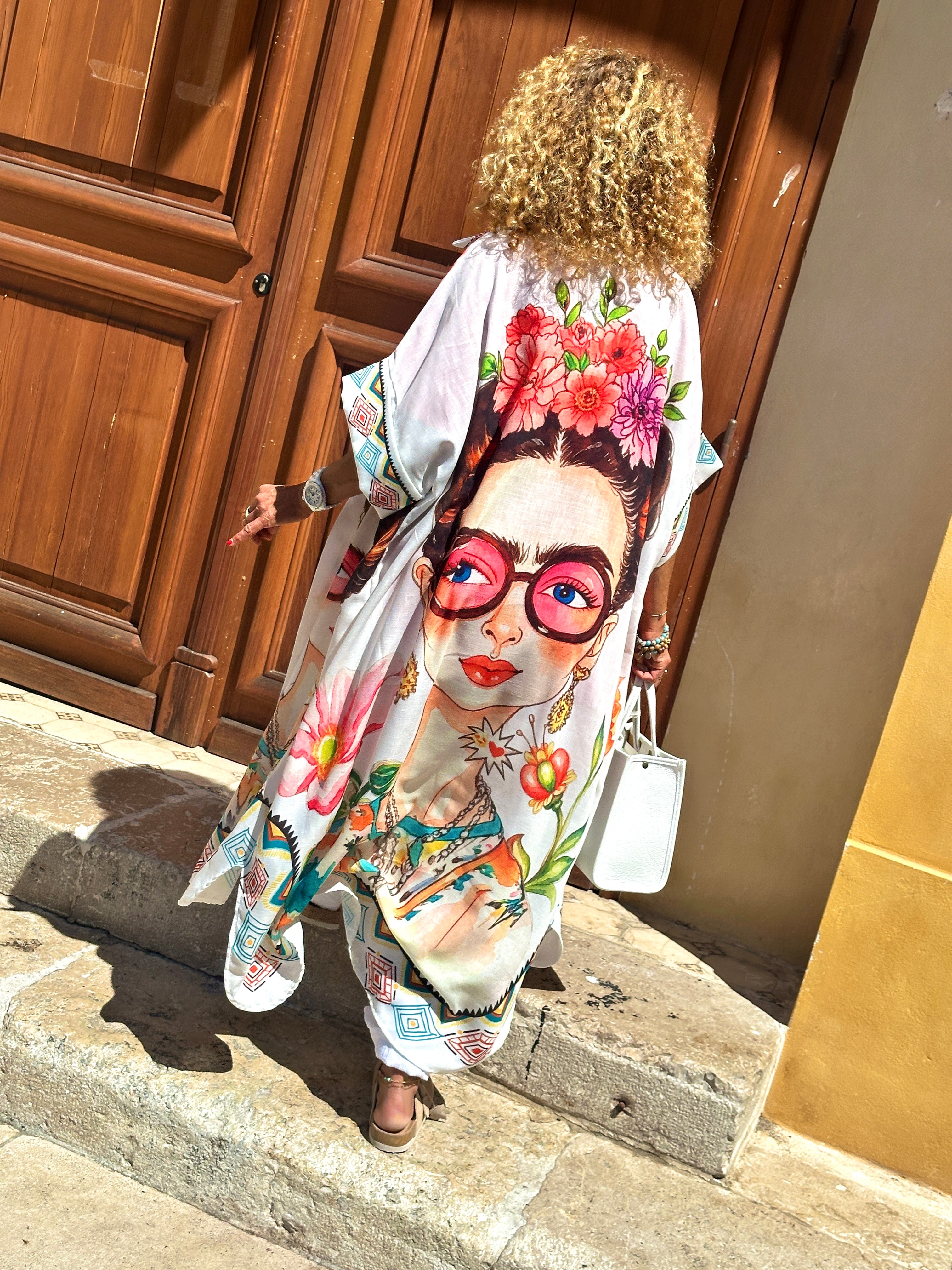 Robe blanche FRIDA FLEURS