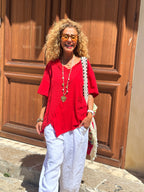 T-shirt rouge COQUELICOT