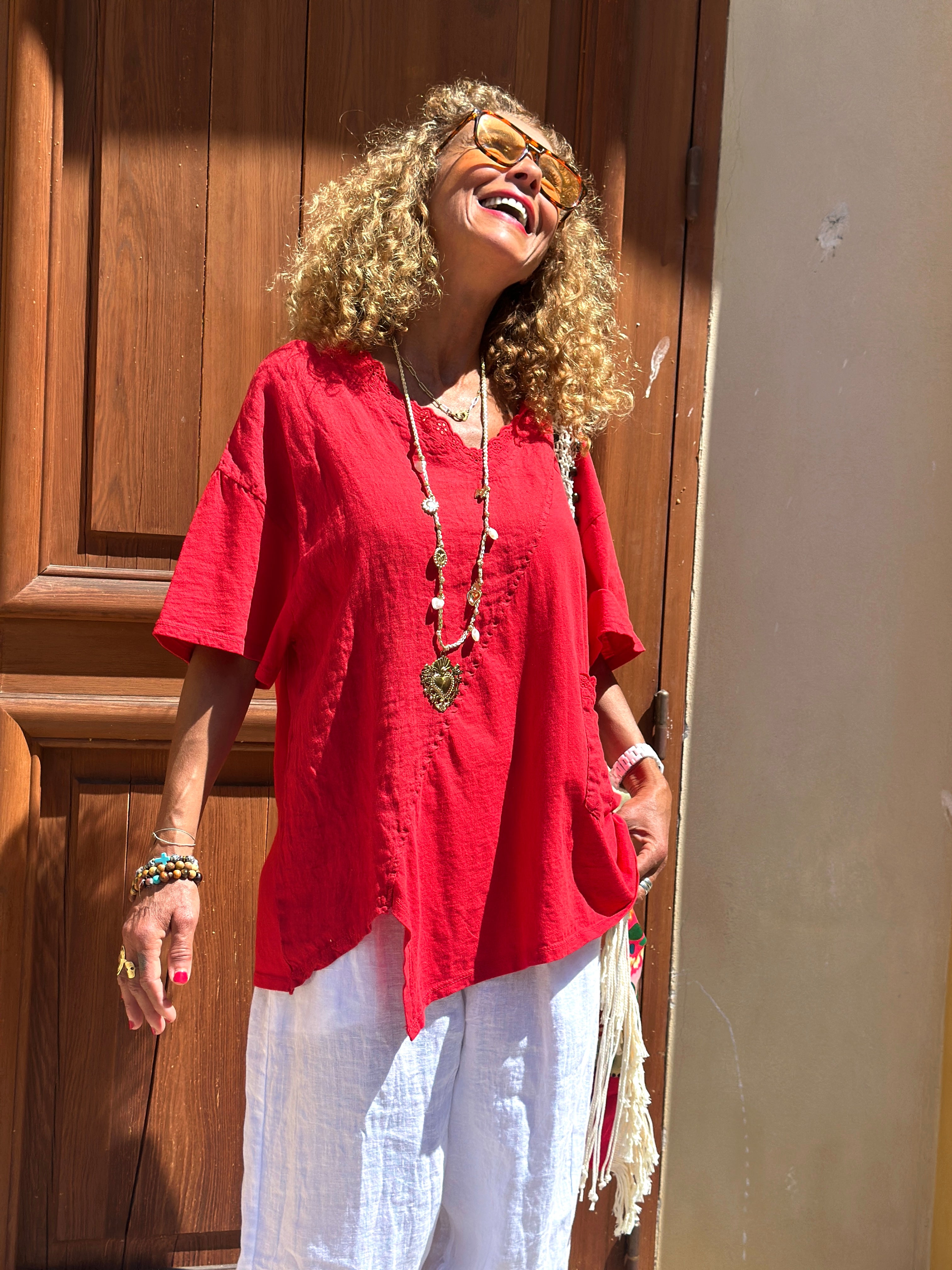 T-shirt rouge COQUELICOT