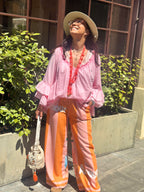 Pantalon orange AMOUR