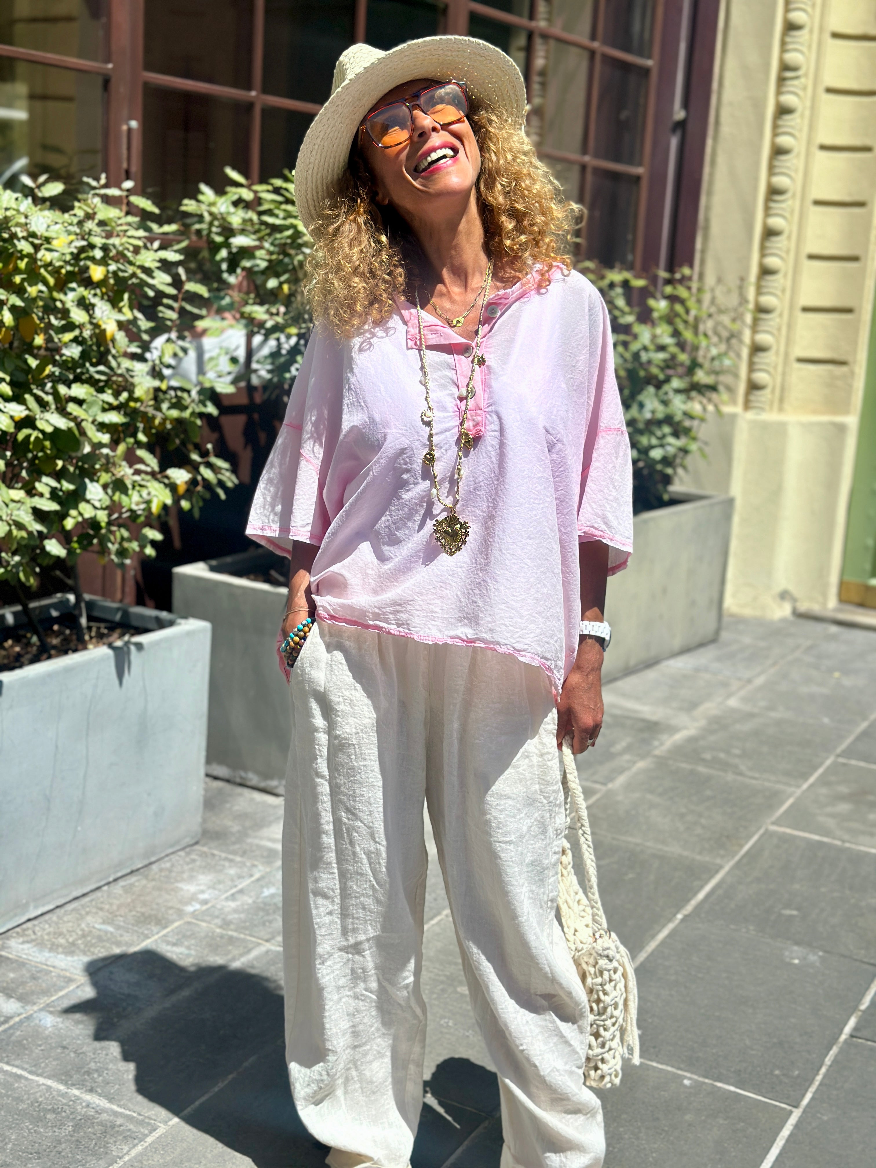 Blouse rose ARIA