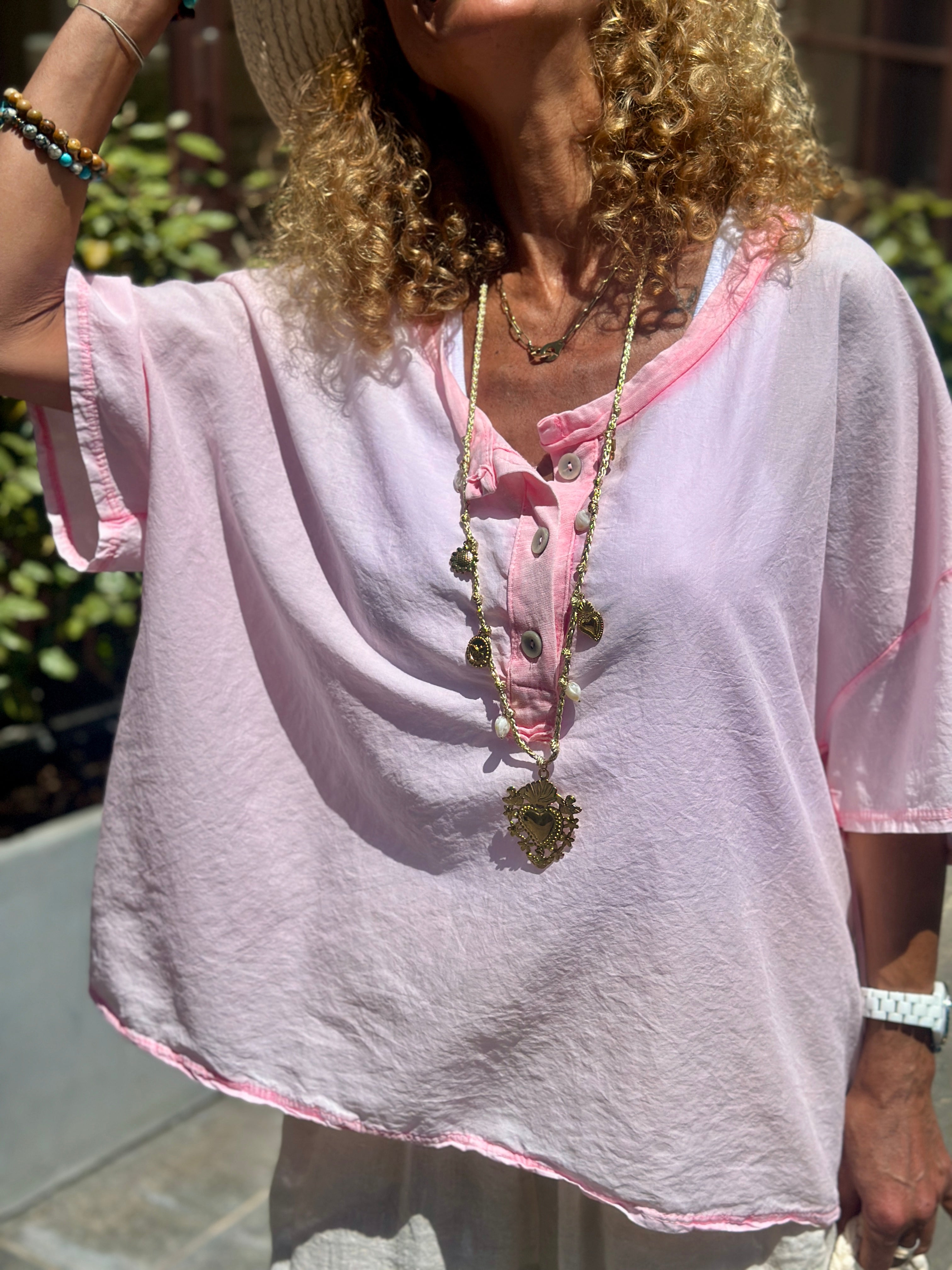 Blouse rose ARIA