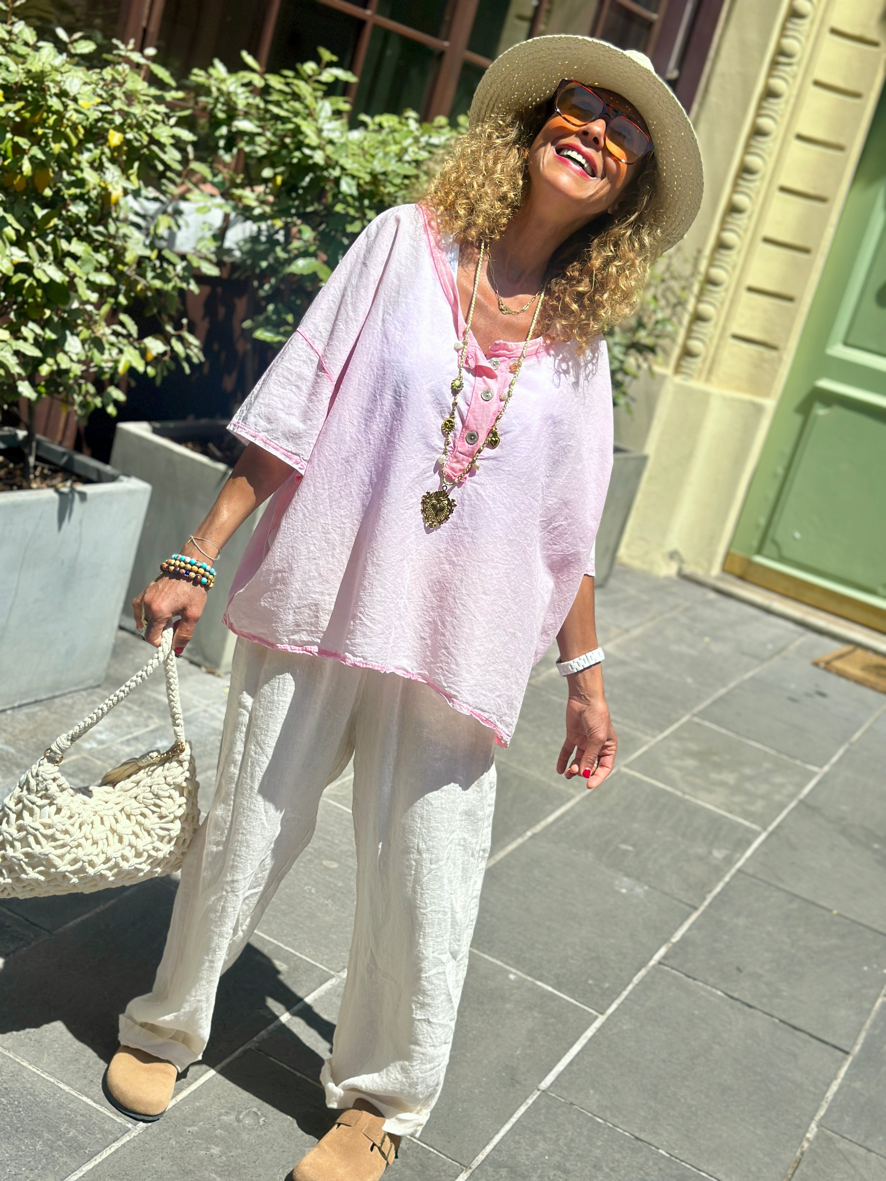 Blouse rose ARIA