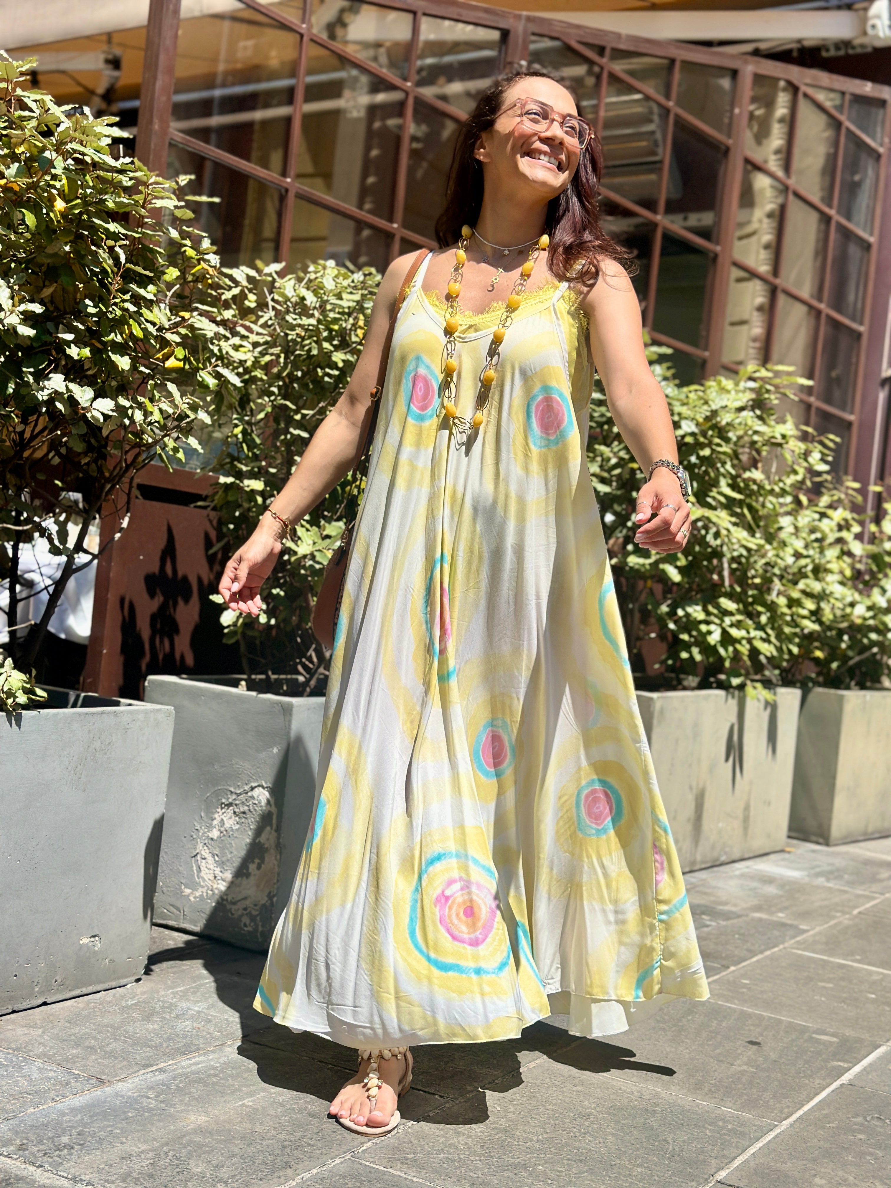 Robe jaune CAROLA