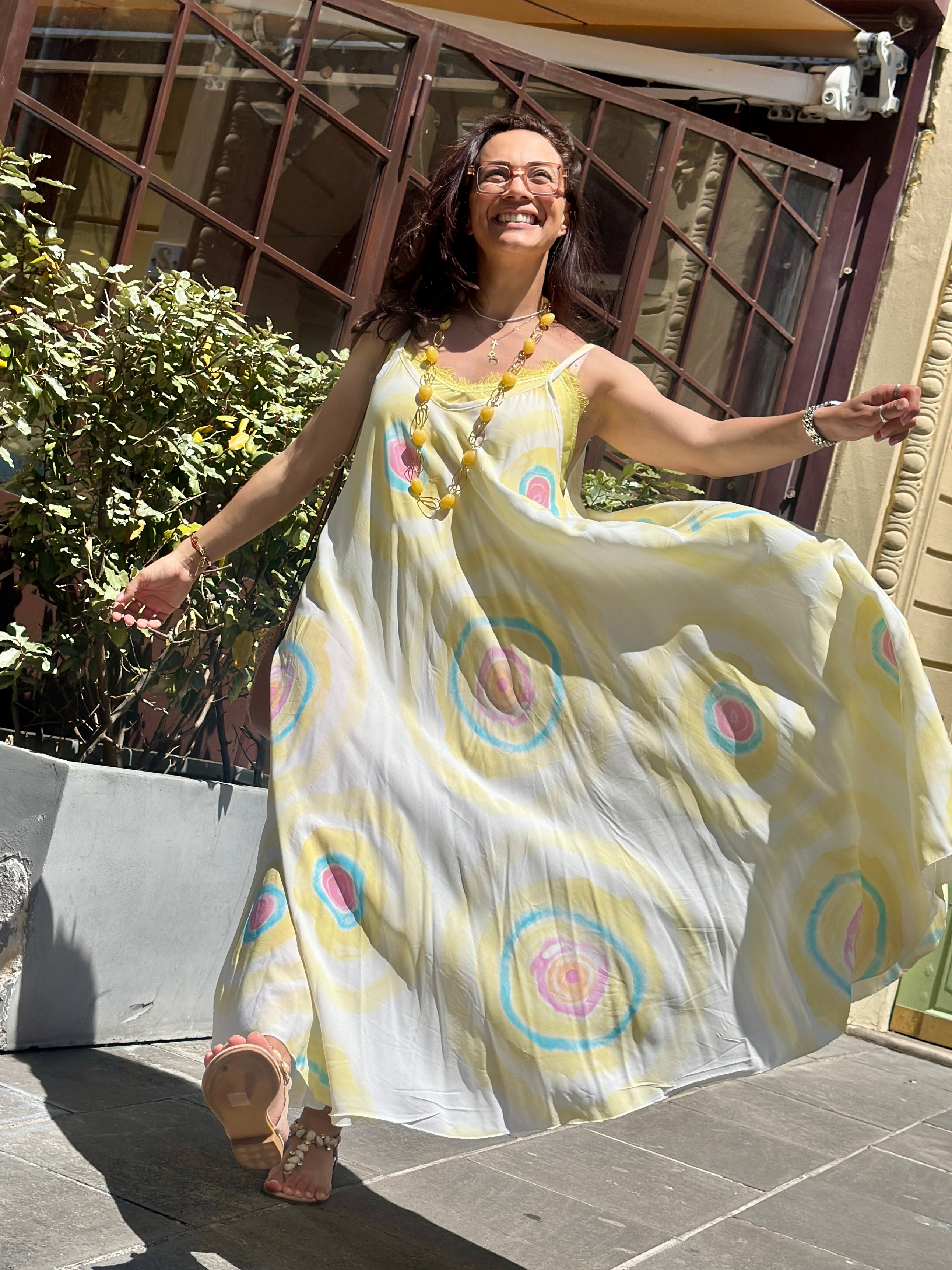 Robe jaune CAROLA