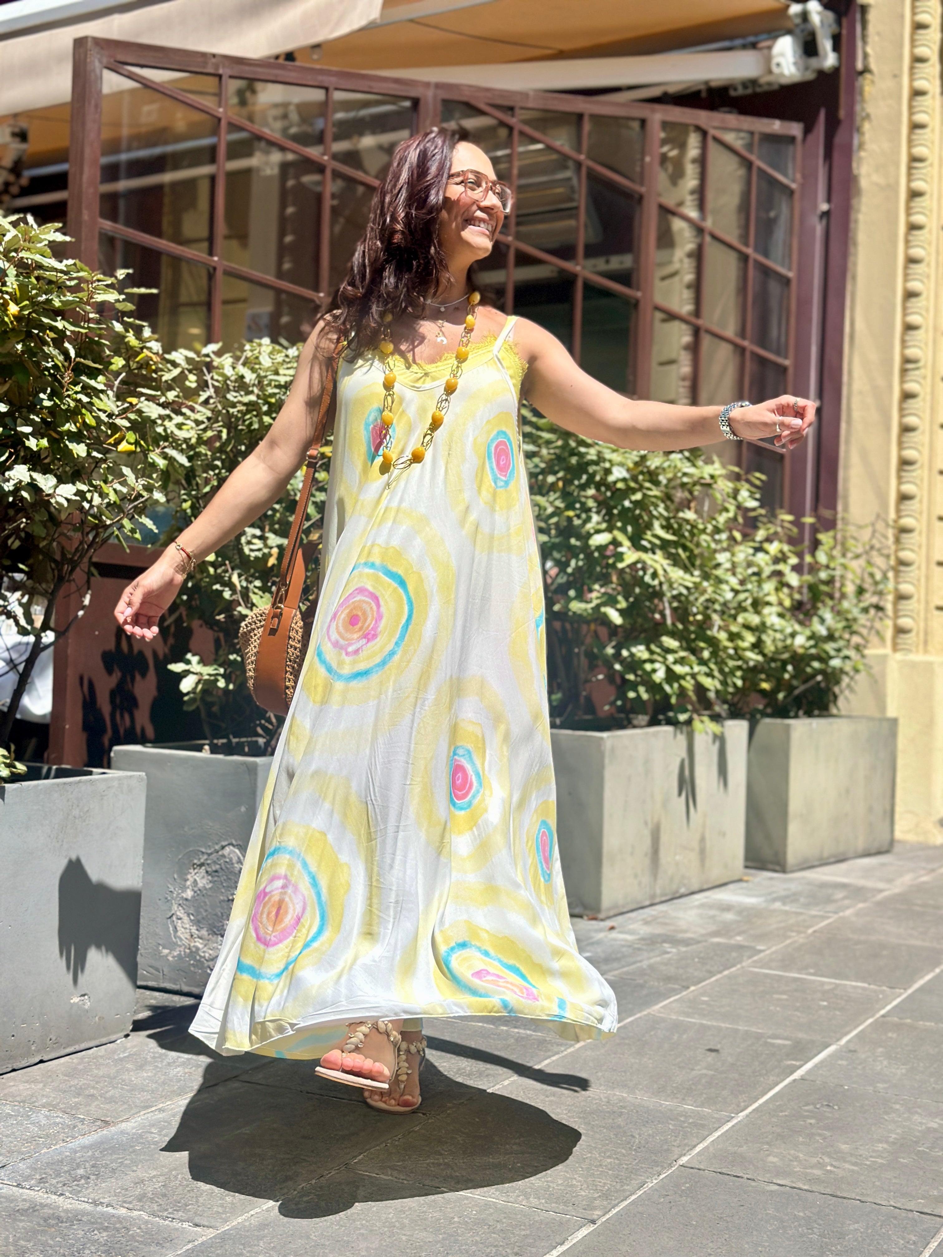 Robe jaune CAROLA