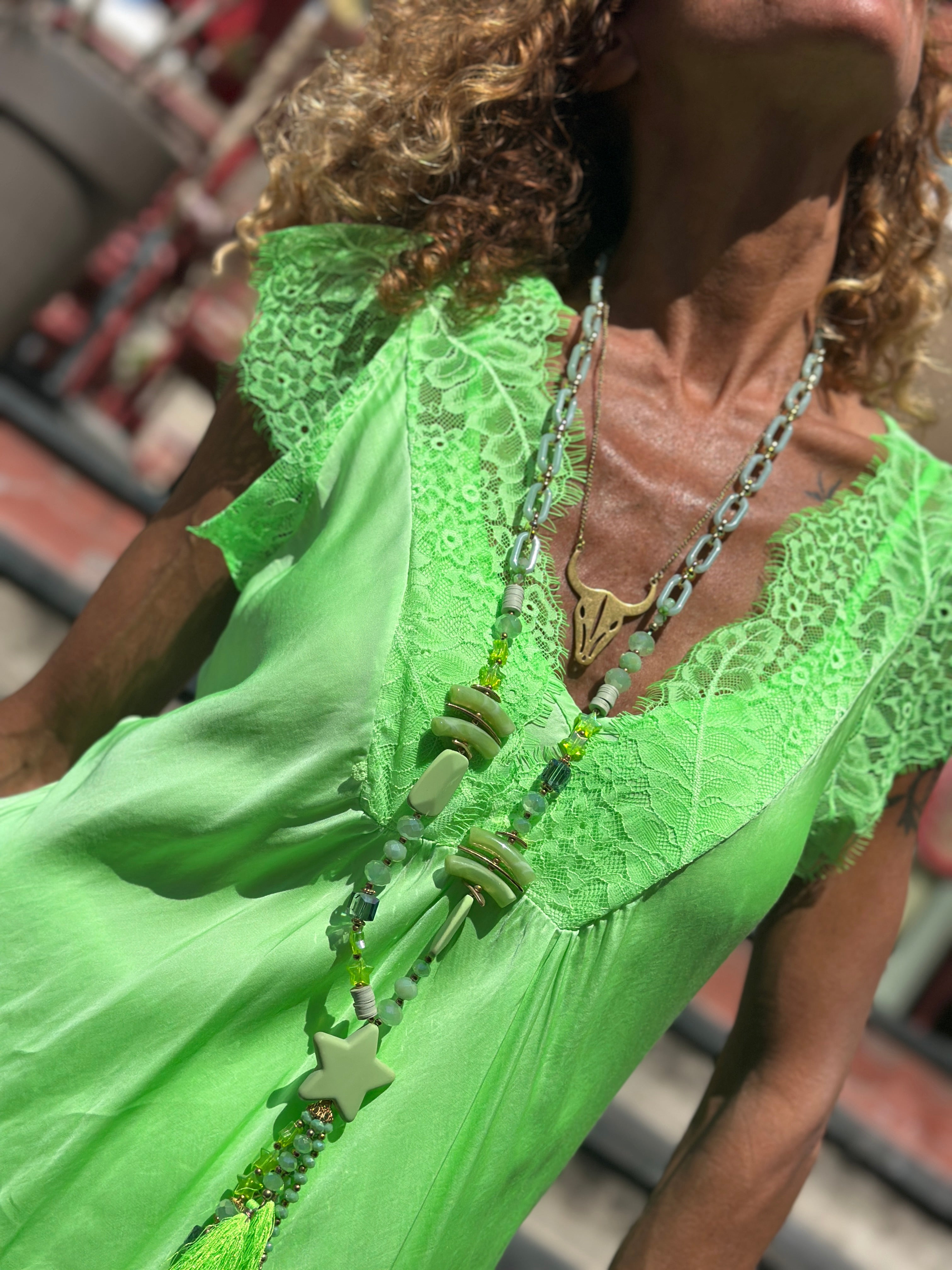 Top vert fluo LAURINE