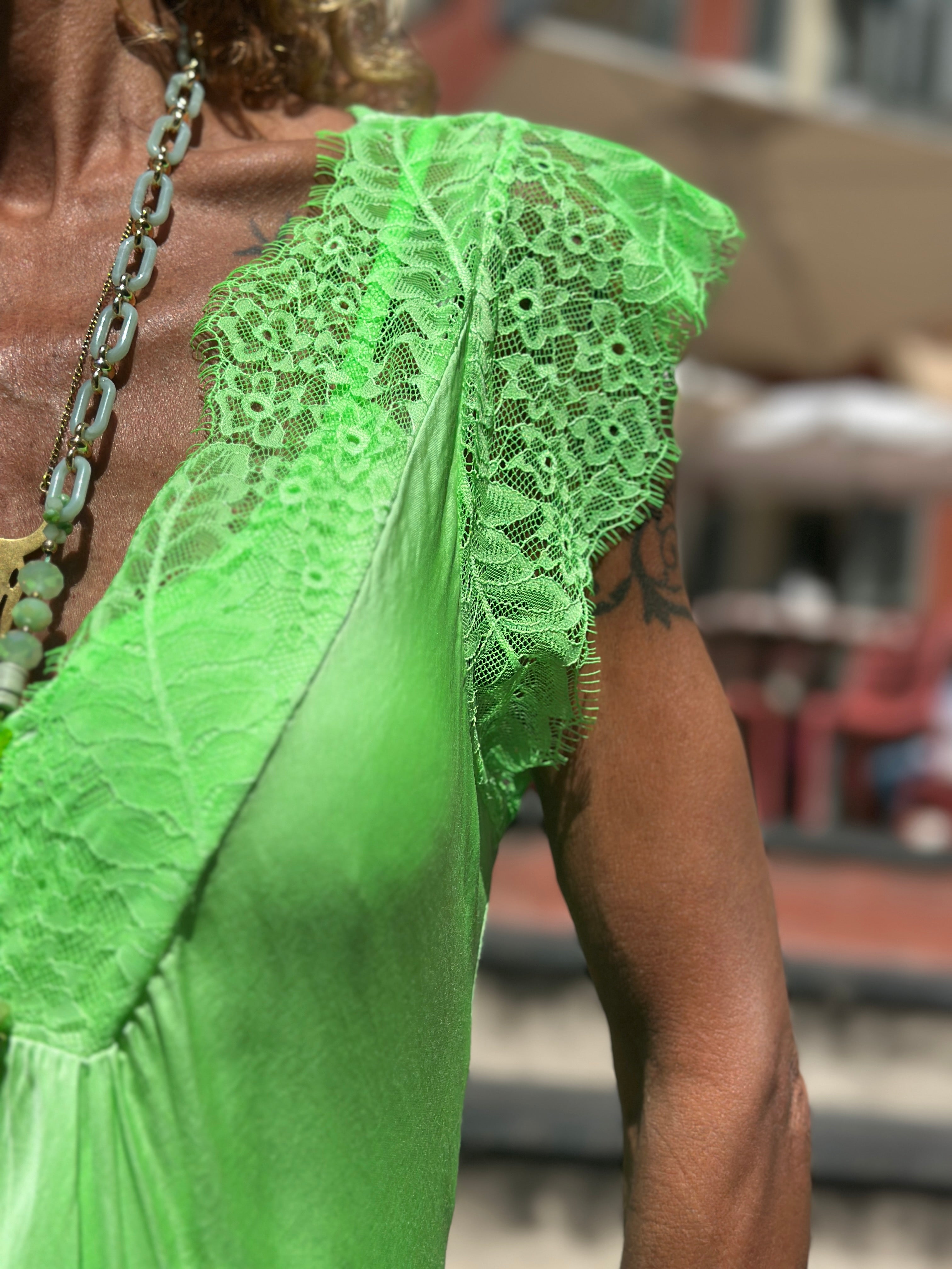 Top vert fluo LAURINE