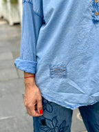 Blouse bleu ELOA