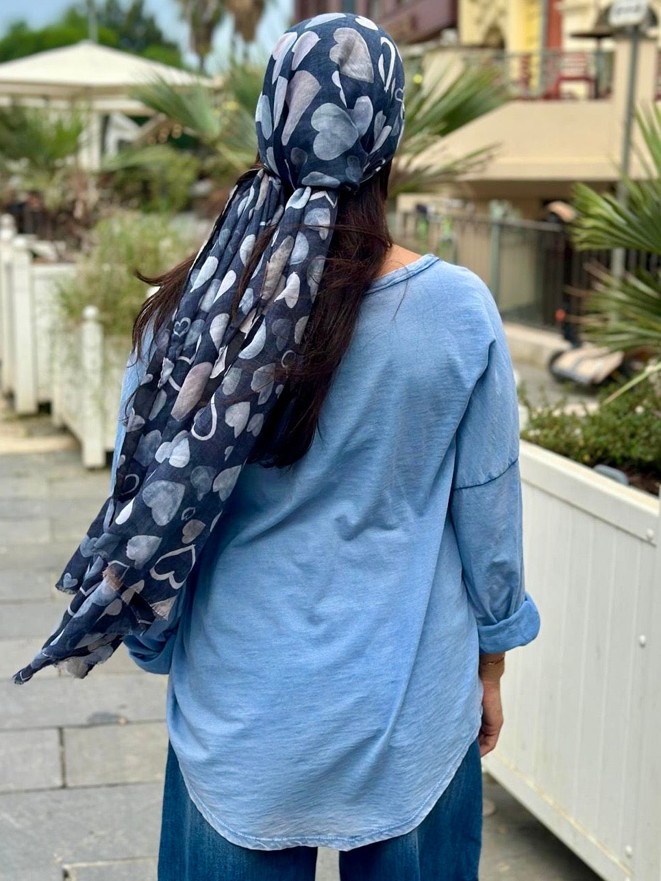 Blouse bleu ELOA