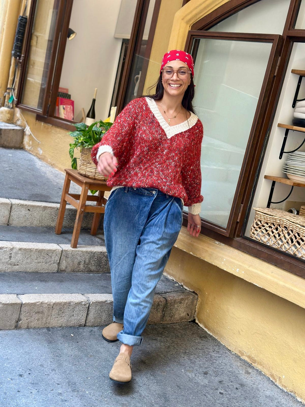 Pull rouge SHAYNA