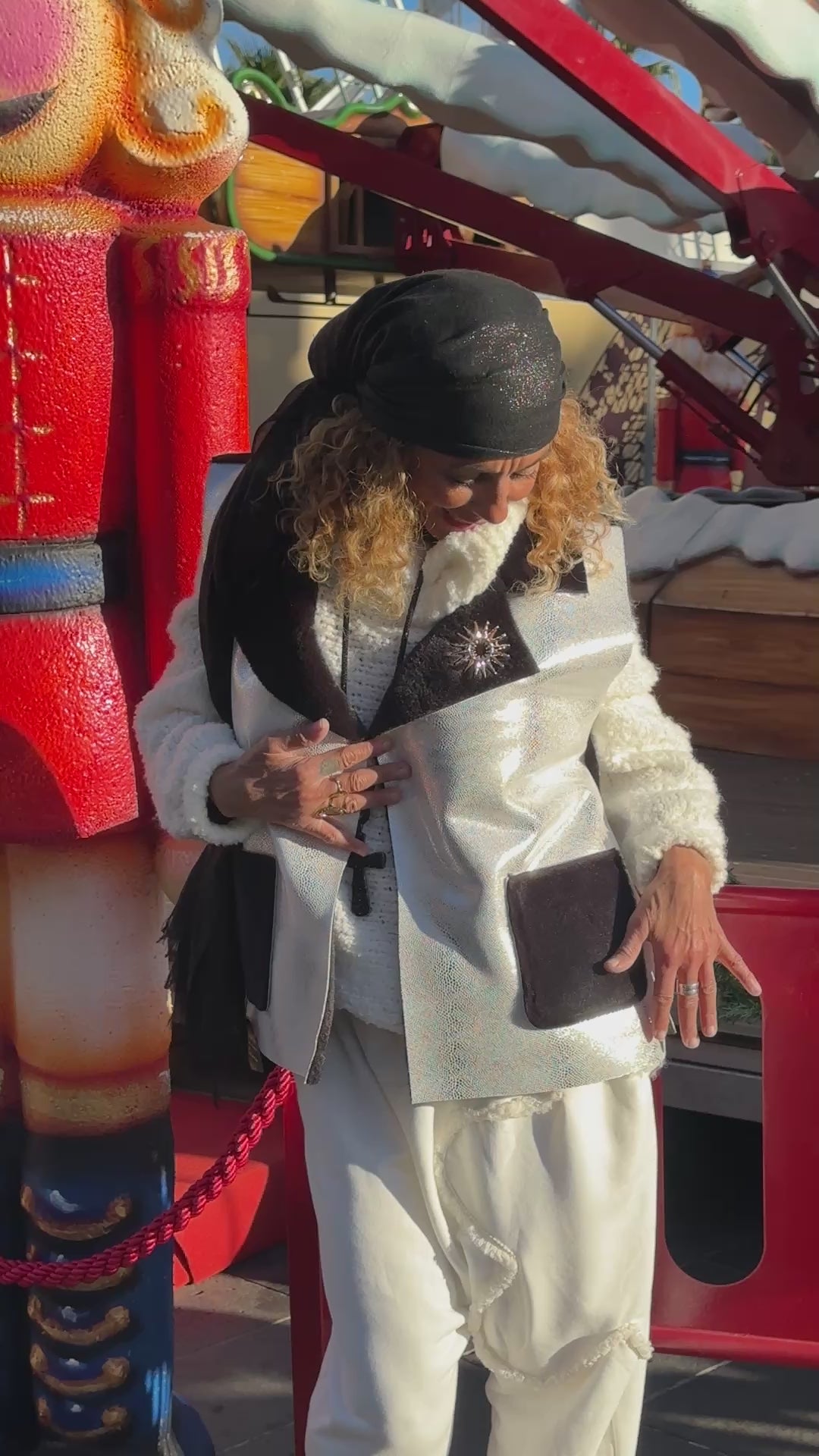 Sarouel blanc FLOWER