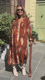 Robe orange INDIANA