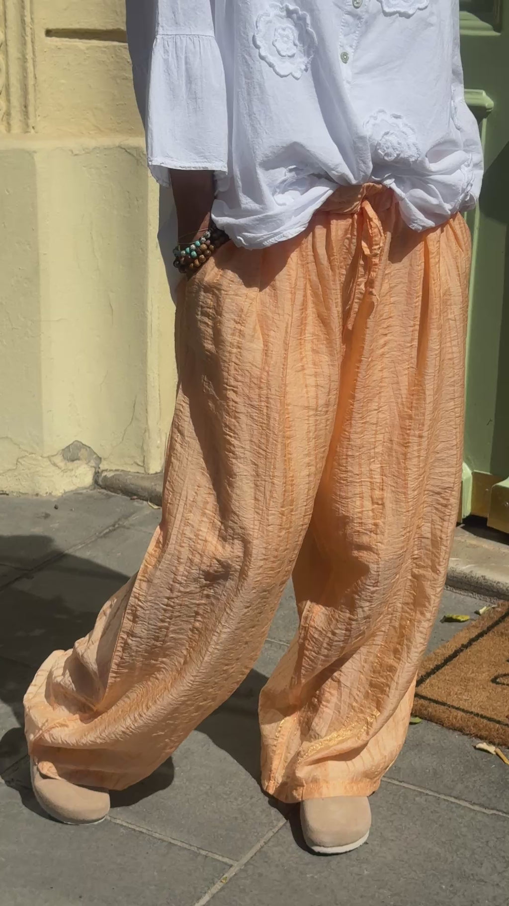 Pantalon orange LIDIA