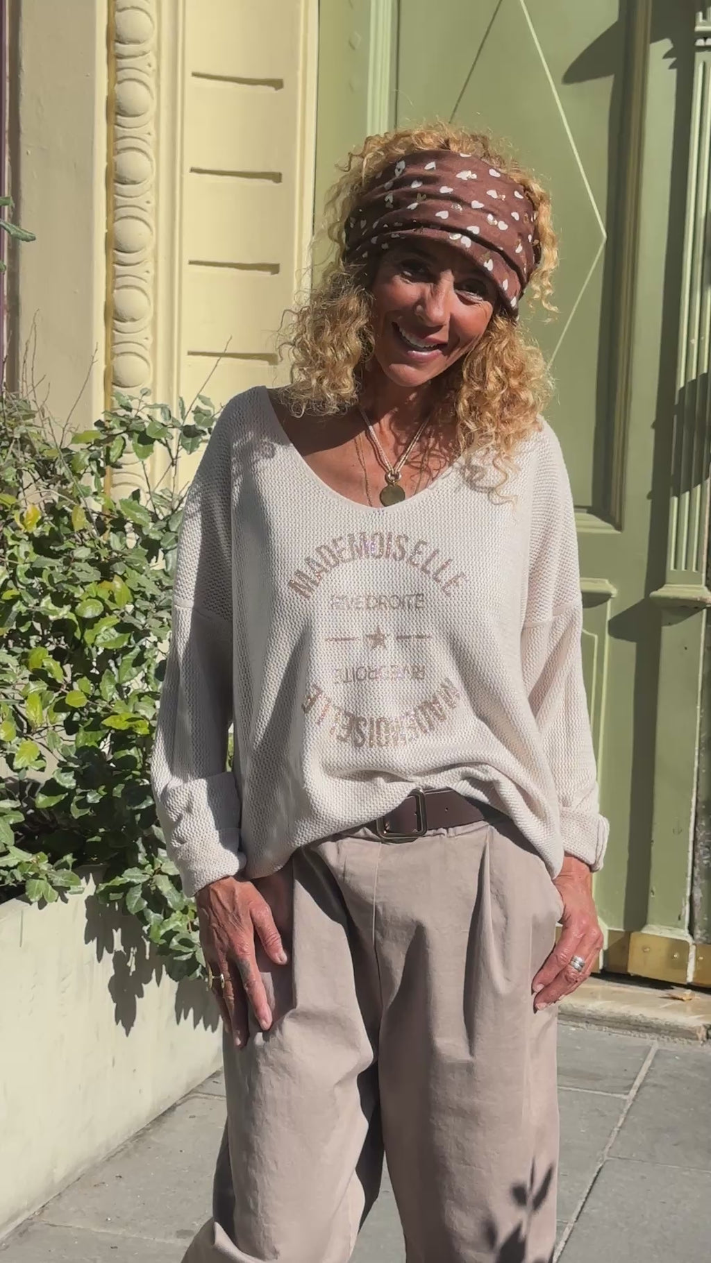 Pull beige MADEMOISELLE