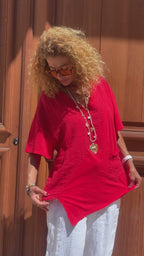 T-shirt rouge COQUELICOT