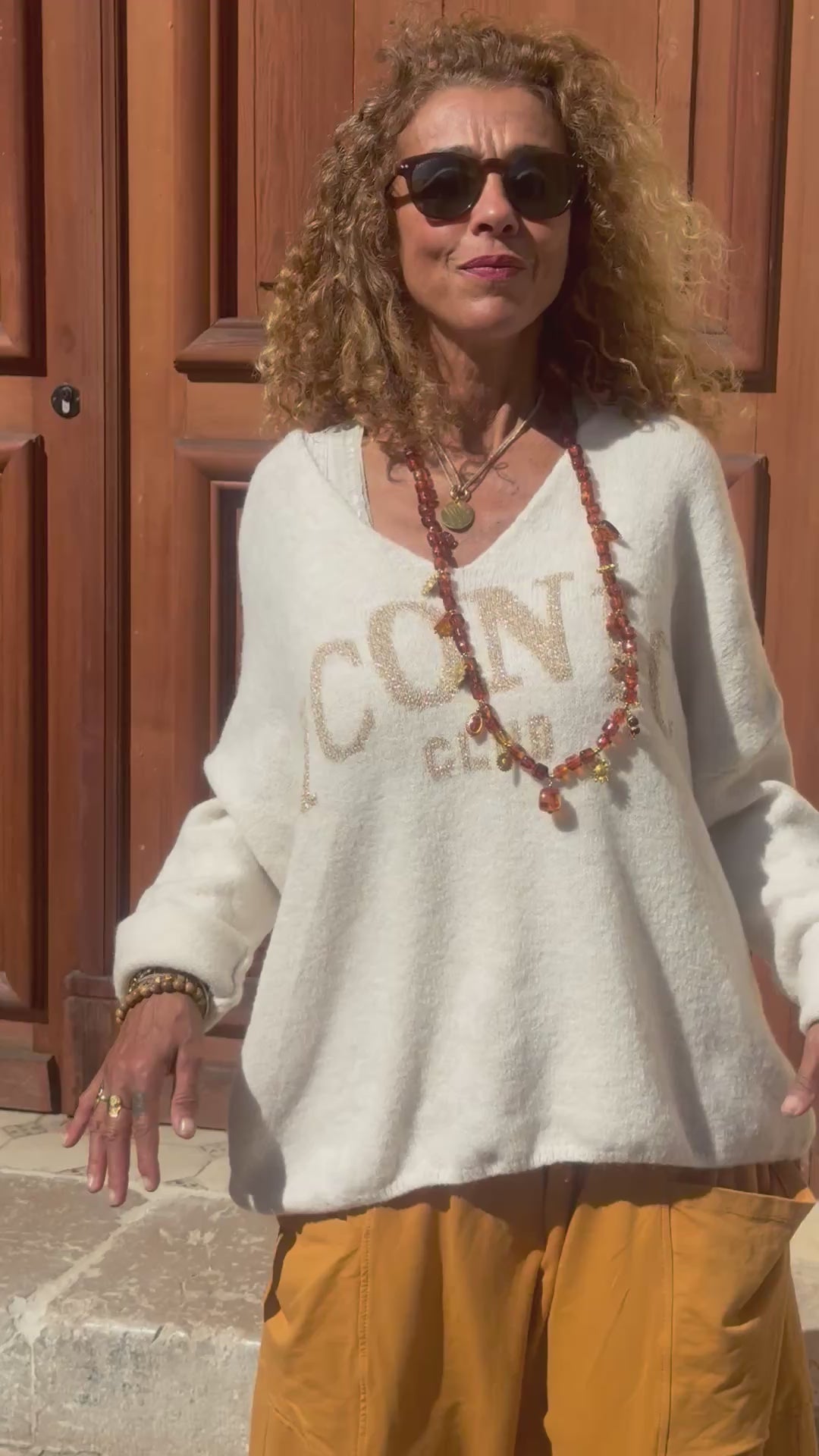 Pull écru ICONIC