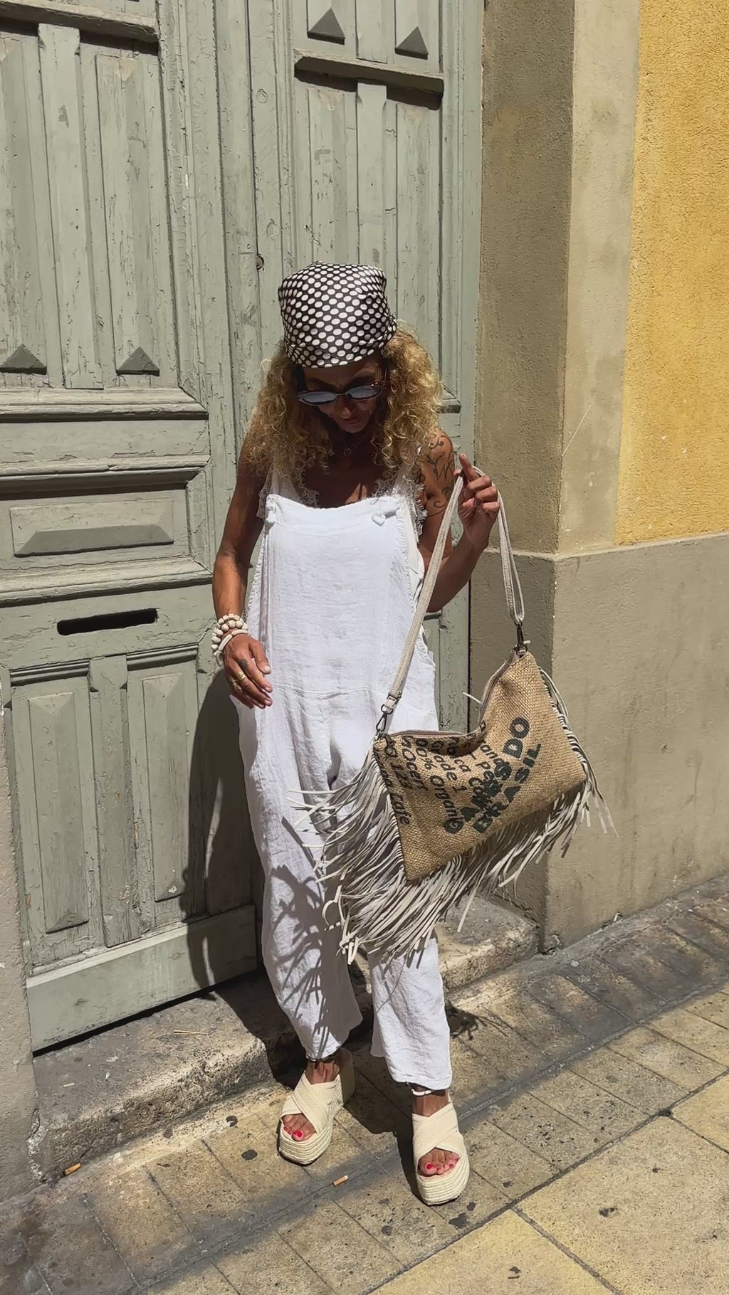 Salopette blanche LINA