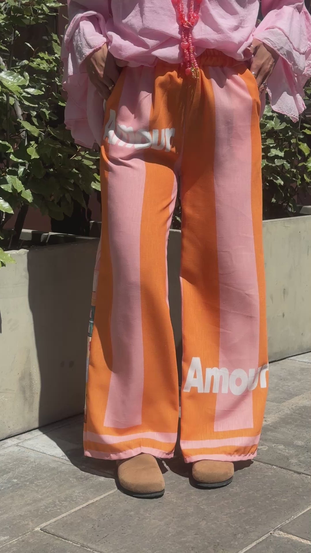Pantalon orange AMOUR