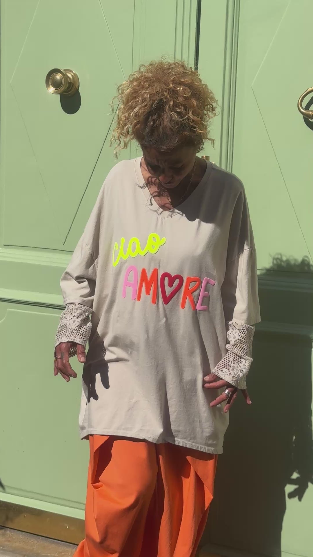Sweat fin ficelle CIAO AMORE
