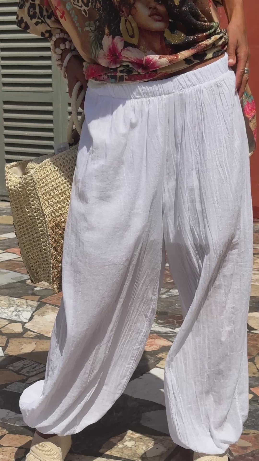 Pantalon blanc CAMILLA