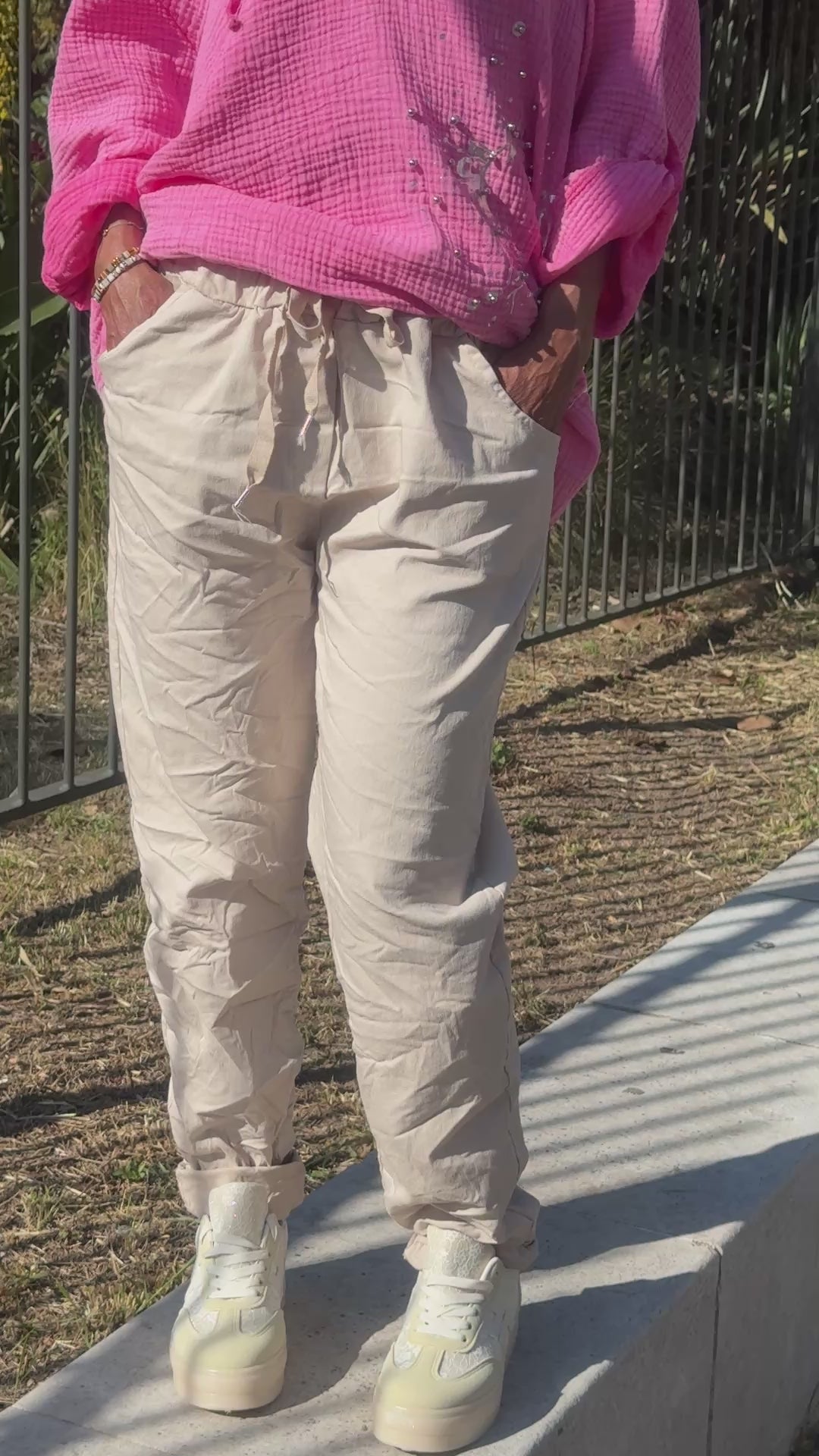 Pantalon beige SANAEL