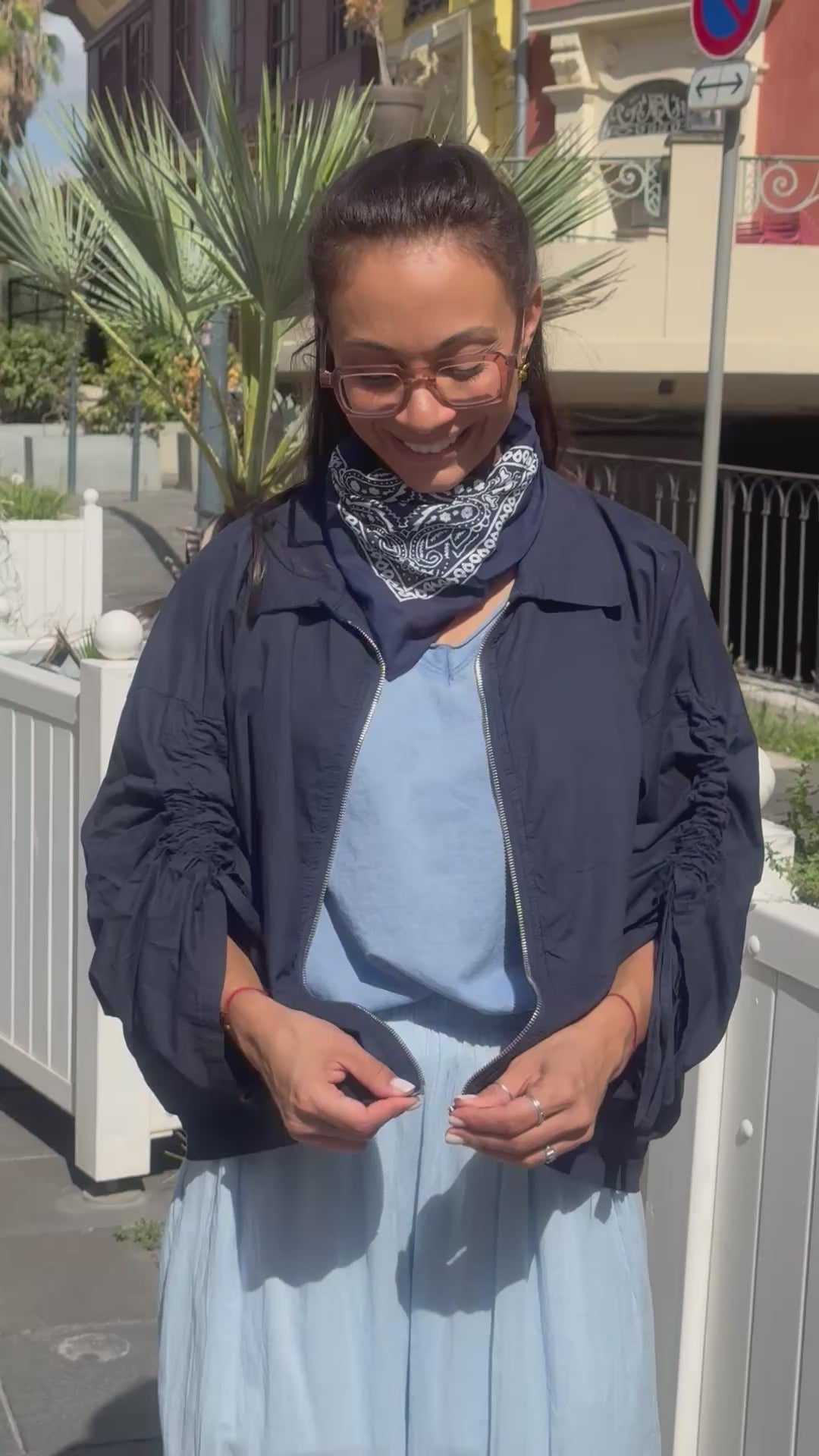 Veste bleu marine ELEONORE