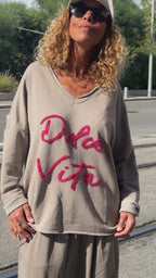 Sweat taupe DOLCE VITA