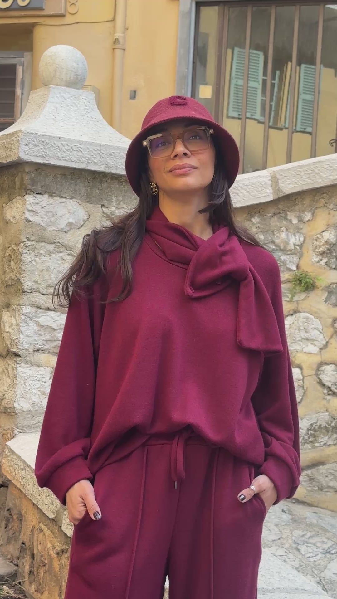 Pull bordeaux KRYS