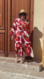 Robe rouge TOURNESOL