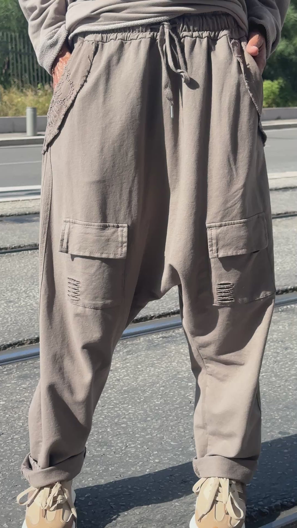 Sarouel taupe KEYO