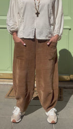 Pantalon velours camel NINO