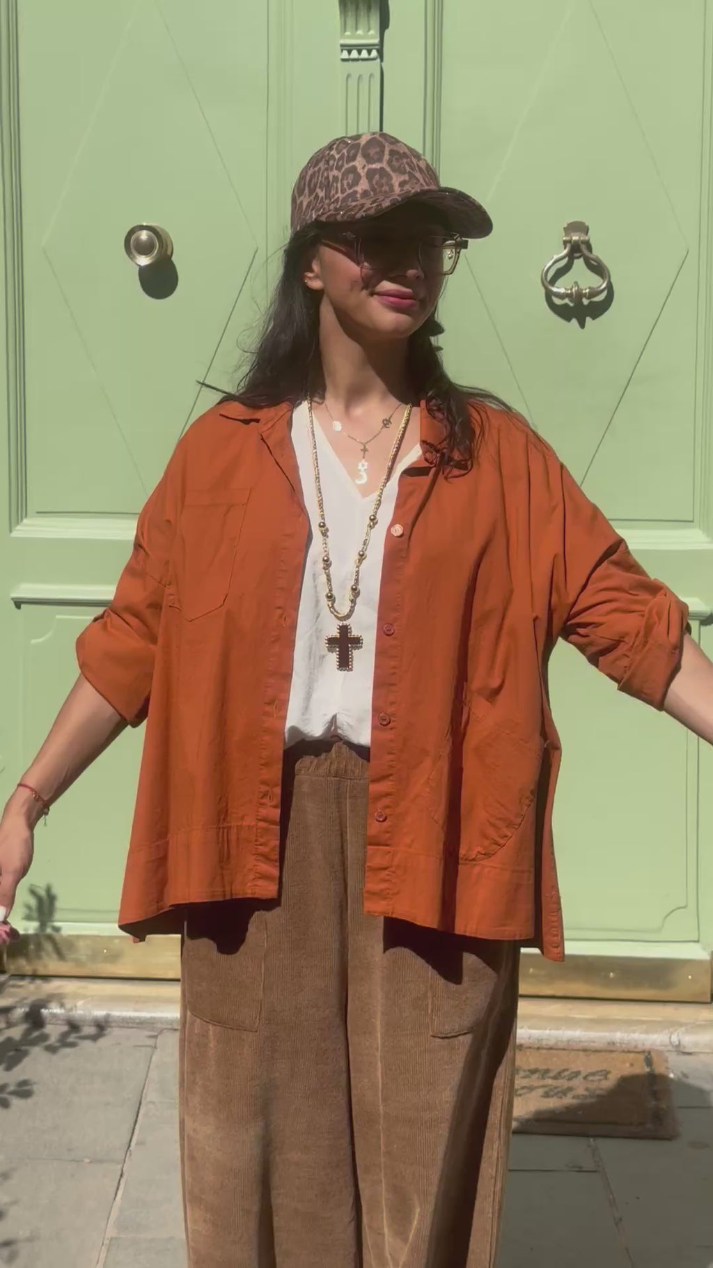 Chemise brique EVANA