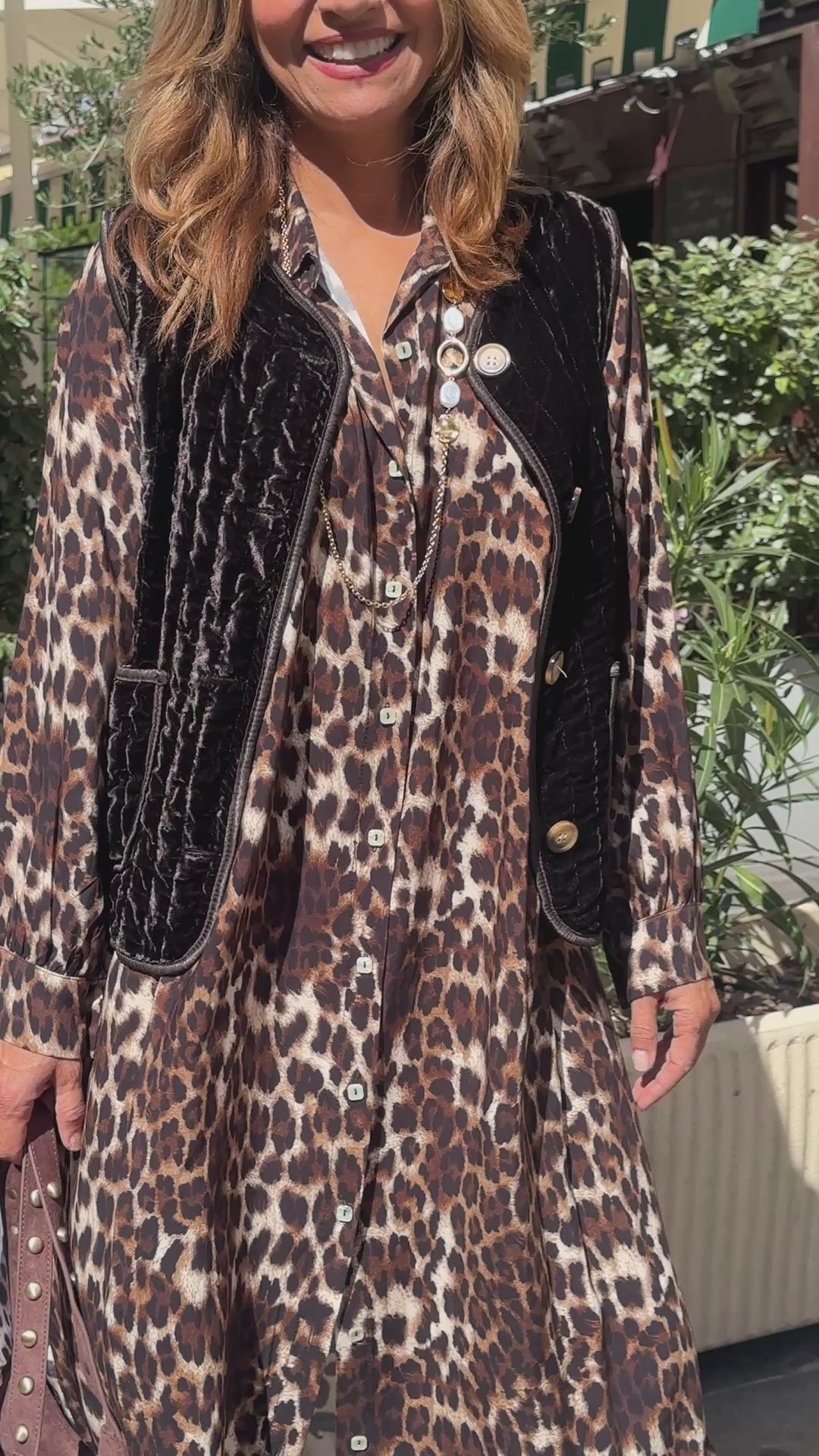 Gilet choco VELOURS