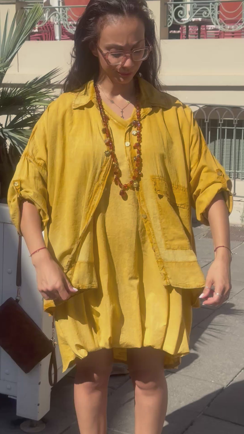 Chemise moutarde EMY