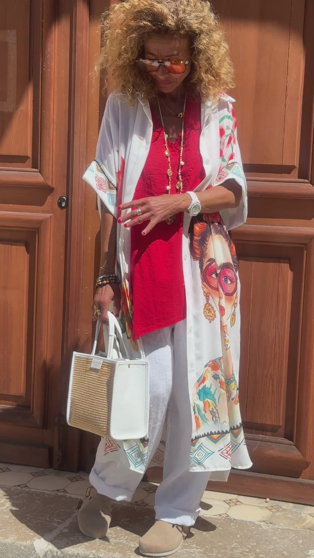 Robe blanche FRIDA FLEURS