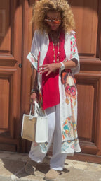 Robe blanche FRIDA FLEURS