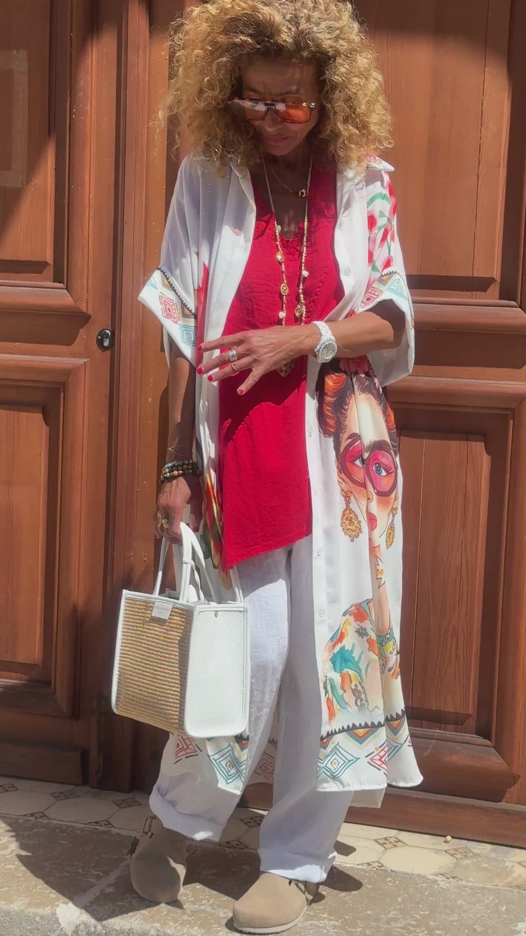Robe blanche FRIDA FLEURS