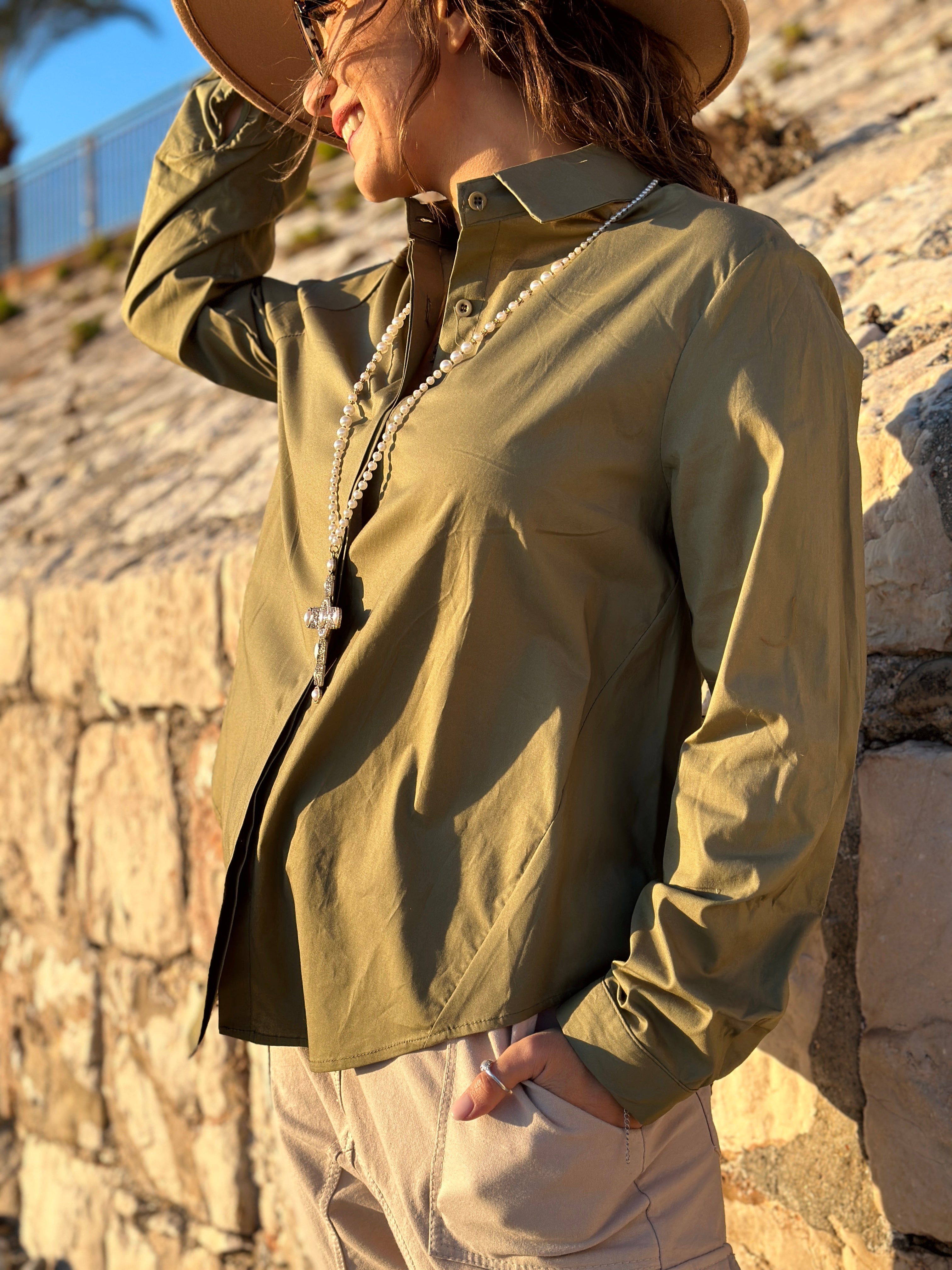 Chemise kaki MAEL
