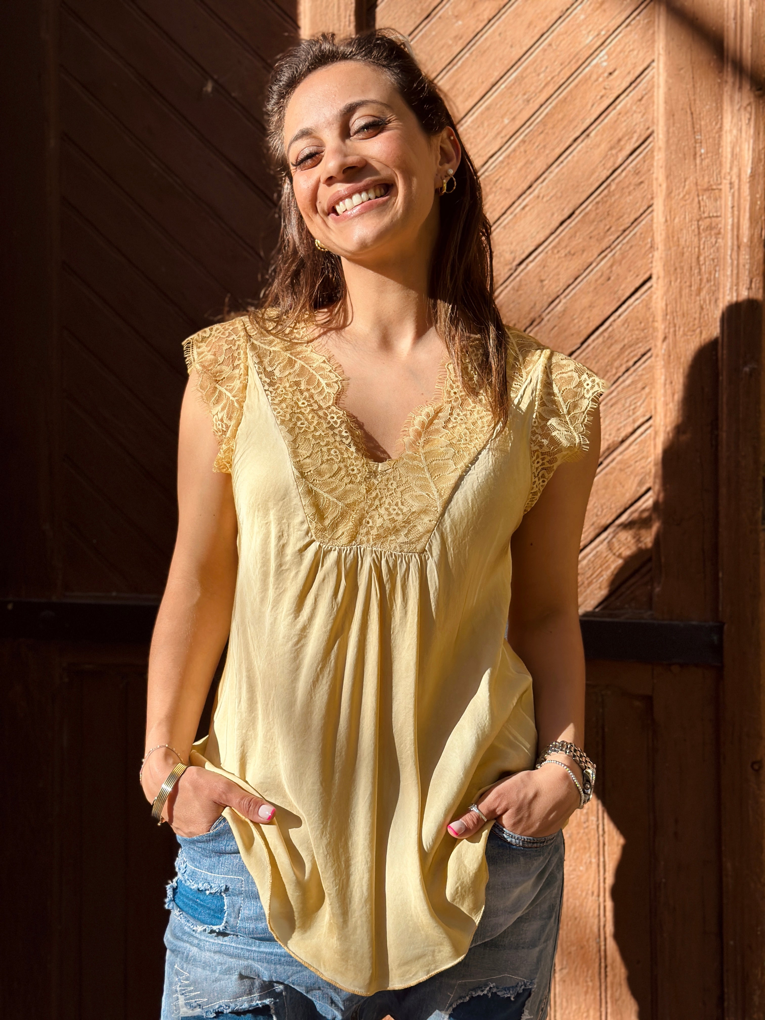 Top jaune LAURINE