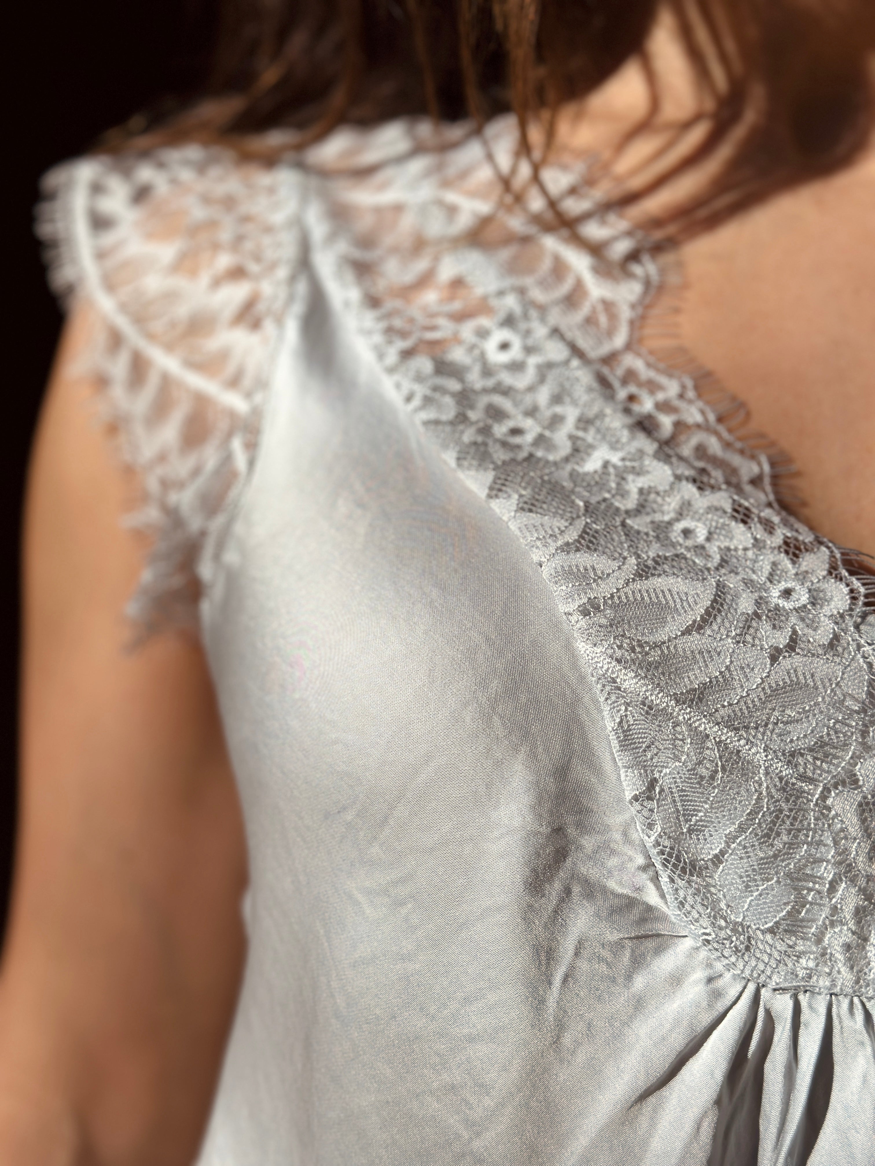 Top gris souris LAURINE