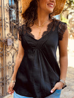 Top noir LAURINE
