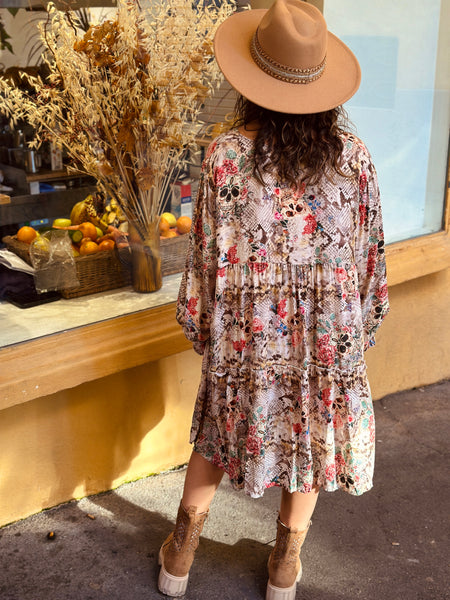 Robe beige ZILIA