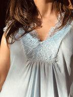 Top bleu ciel LAURINE