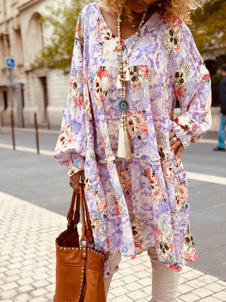 Robe lilas ZILIA