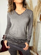 Sous Pull Gris Anthracite